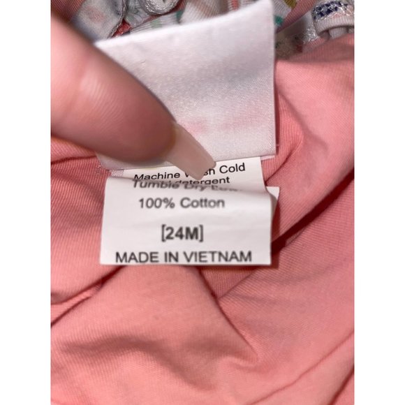 Natalie Grant Romper Bubble Suit Mermaid Ruffle Butt 100% Cotton Size 24M - Picture 4 of 4